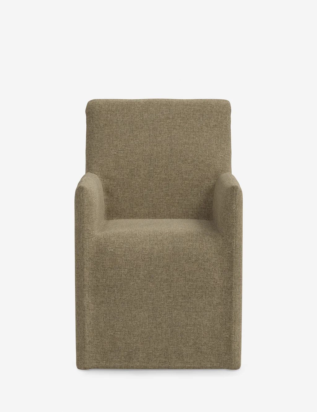 Haddan Slipcover Dining Arm Chair | Lulu and Georgia 