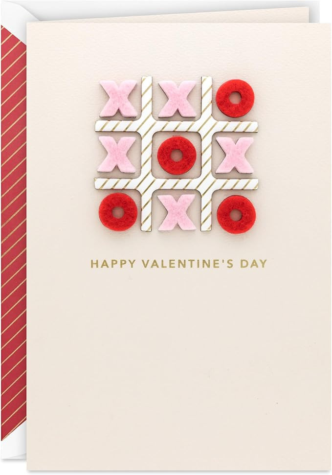 Hallmark Signature Valentines Day Card (Tic Tac Toe) for Spouse, Sibling, Best Friend | Amazon (US)