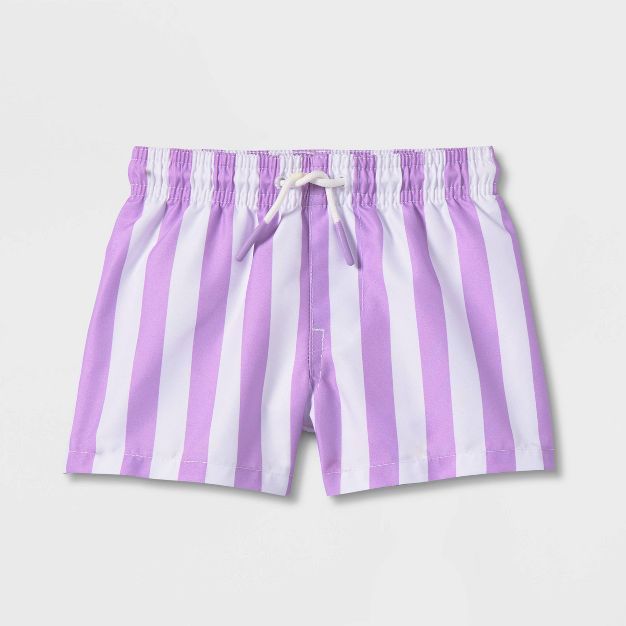 Baby Boys' Striped Swim Shorts - Cat & Jack™ Purple | Target