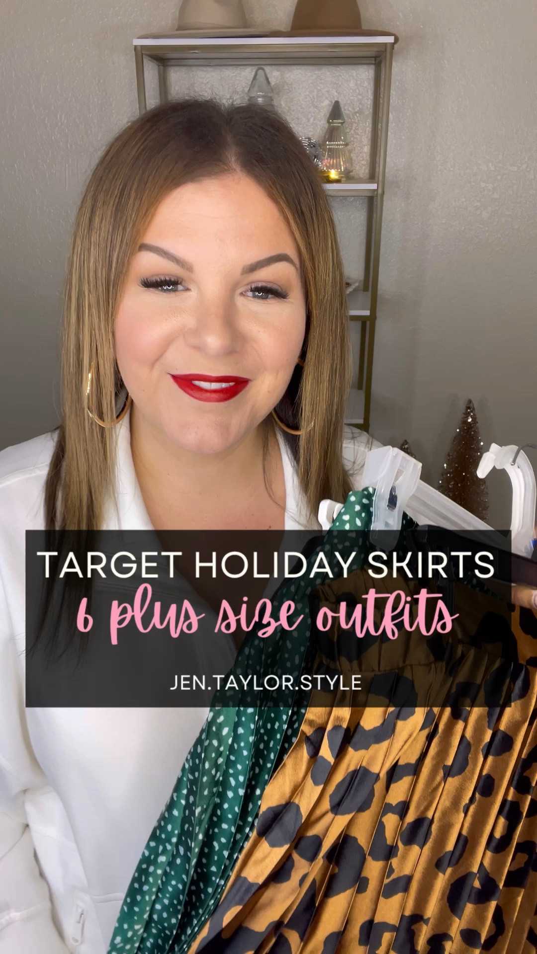 Plus size clearance holiday skirts