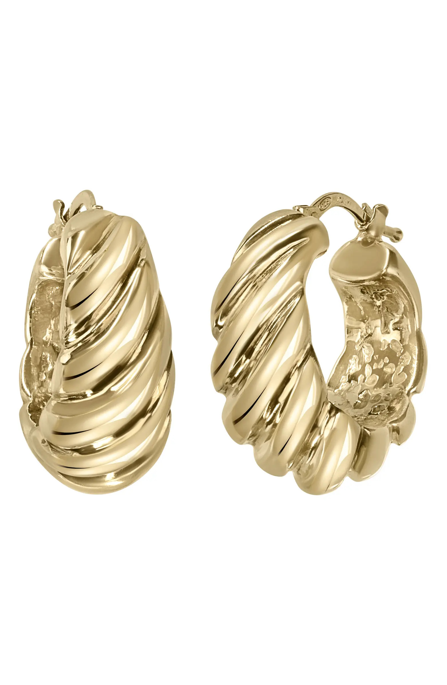 14K Gold Twisted Hoop Earrings | Nordstrom