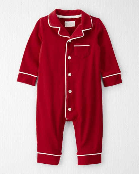 Little Planet Baby Boys Organic Cotton Coat Style Pajamas Baby Size 3M Perfect Red | Carter's Inc