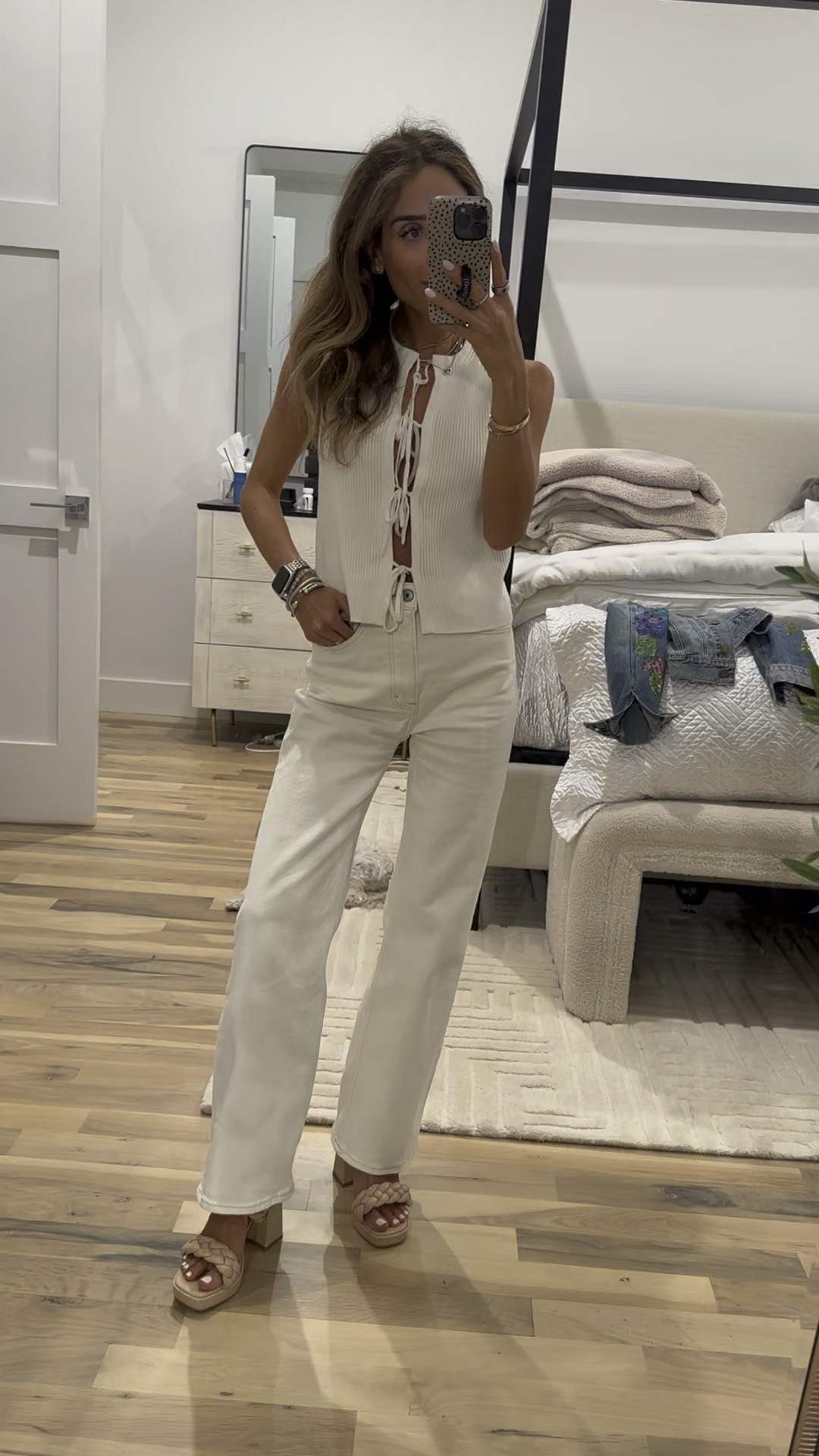 Tie knit top size xxs relaxed jeans size 23 x short Amazon braided heels  

#LTKFallSale #LTKFindsUnder100 #LTKFindsUnder50