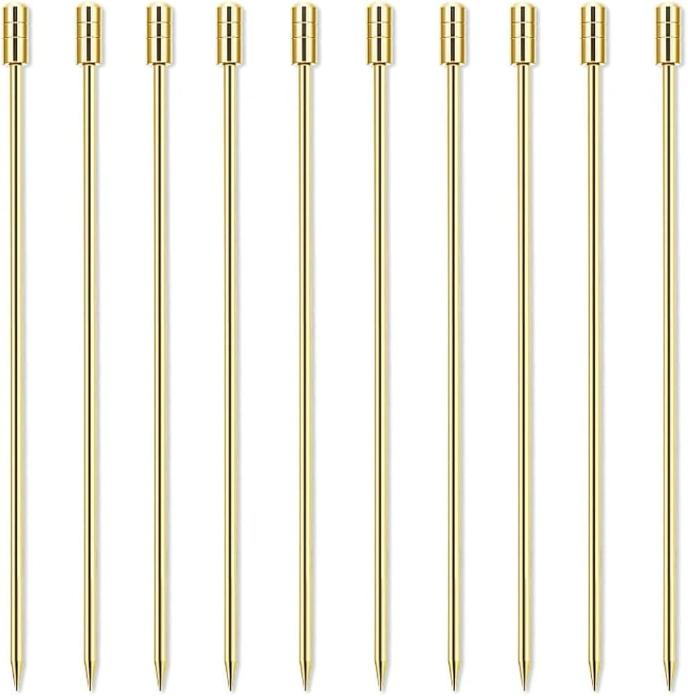 LB-LAIBA Stainless Steel Cocktail Picks Martini Olive Picks for Mojitos Bloody Marys Olives Appet... | Amazon (US)