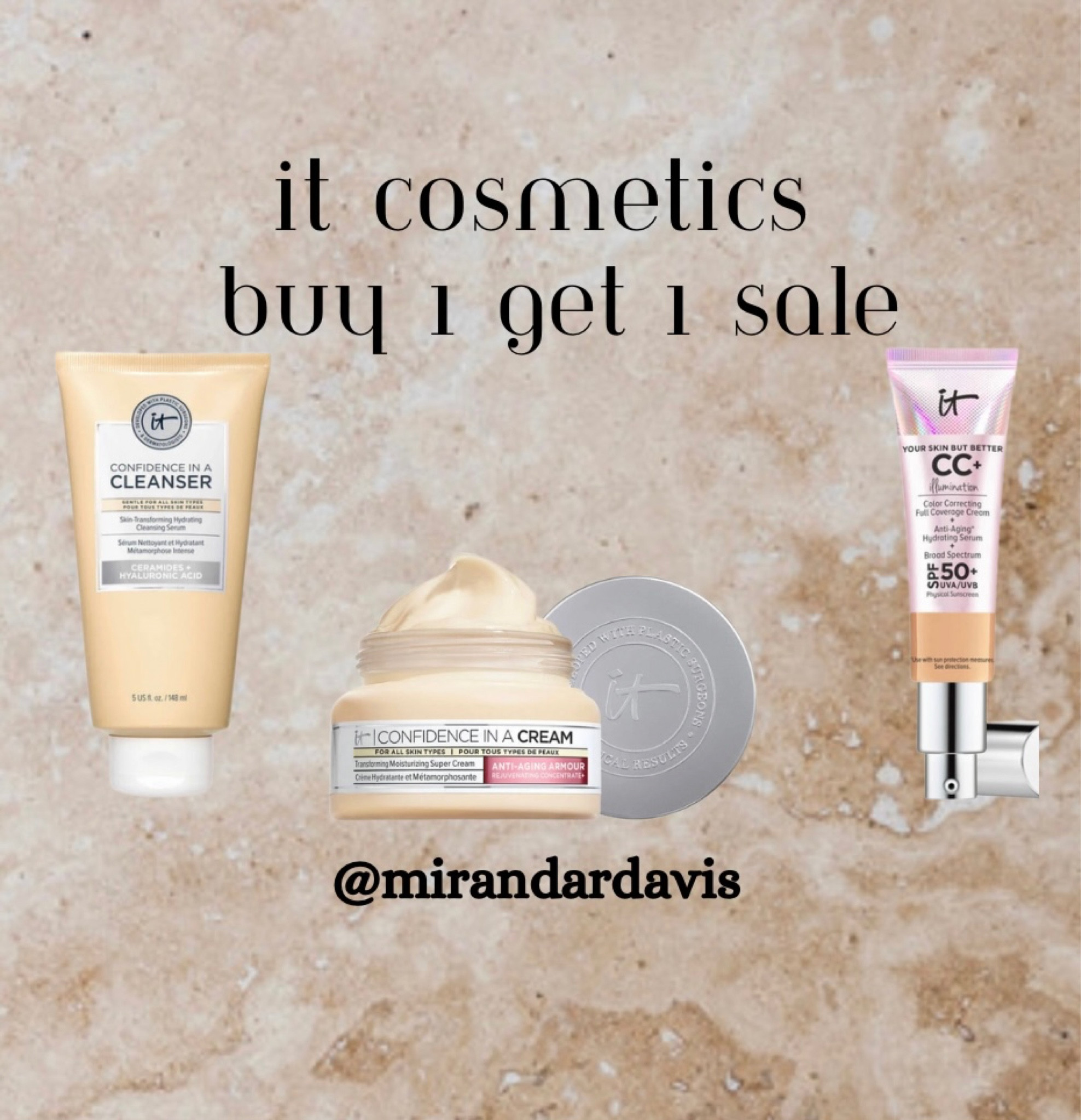 My fav moisturizer & foundation!! 
It cosmetics. Everyday makeup. Full coverage foundation. 

#LTKSale #LTKbeauty #LTKunder100