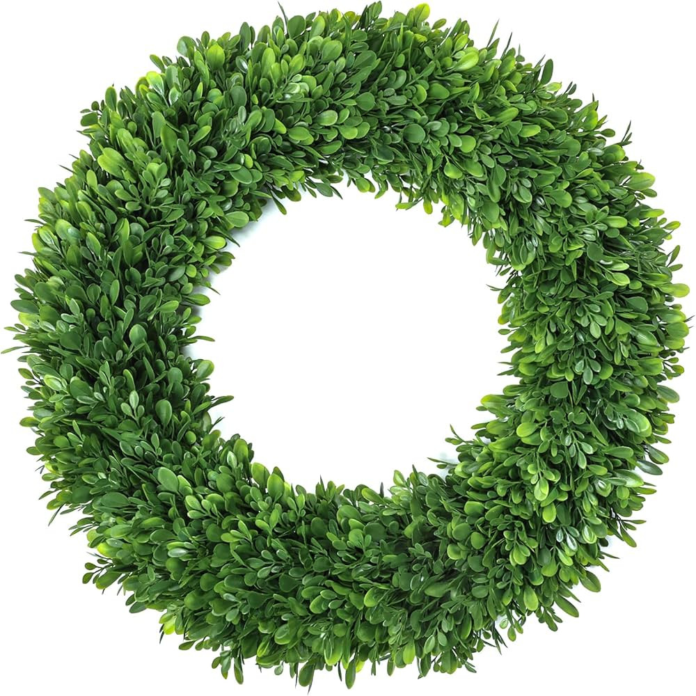 Spring Wreaths for Front Door Outside 22Inch，Boxwood Wreaths for Front Door Realistic，Front D... | Amazon (US)