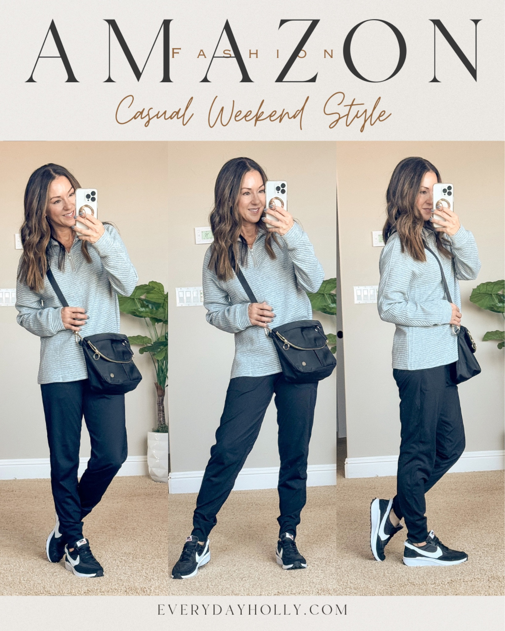 💥Sale! 
20% off Quarter Zip pullover code 208IVNKU
20% off Custom bracelets code HOLLY20
 Quarter zip pullover with ribbed detail, perfect for petites. Size small, size up for a more oversized it.  The best joggers ever, size XS.  I am wear the Gym People joggers, but both that I linked are great.  Long and lean tanks. Lululemon Festival crossbody 5L and Nike sneakers

Athlete your style, activewear, petite, friendly, joggers, weekend, style, everyday style, Mom style, comfy style

#LTKfindsunder50 #LTKover40 #LTKsalealert