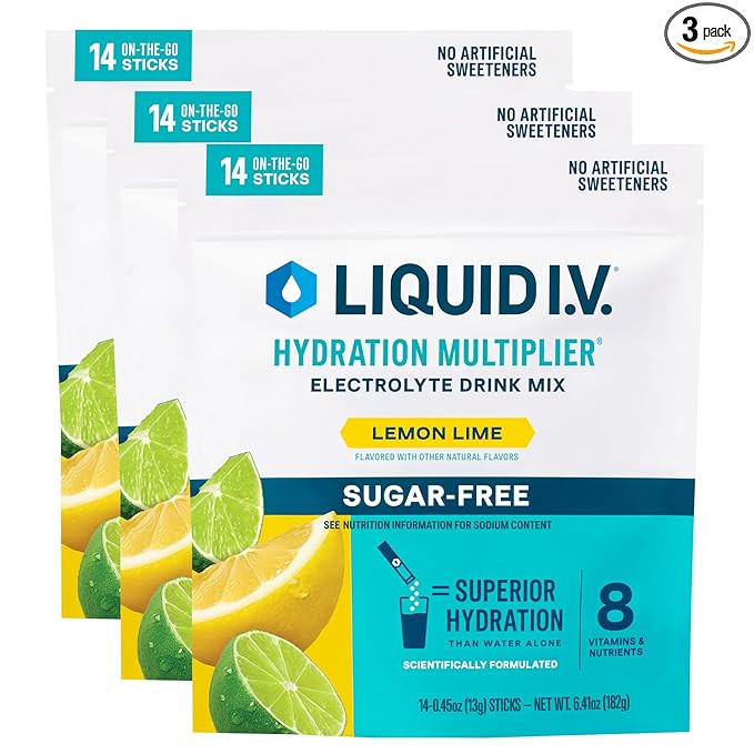 Liquid I.V.® Hydration Multiplier® Sugar-Free - Lemon Lime - Hydration Powder Packets | Electro... | Amazon (US)