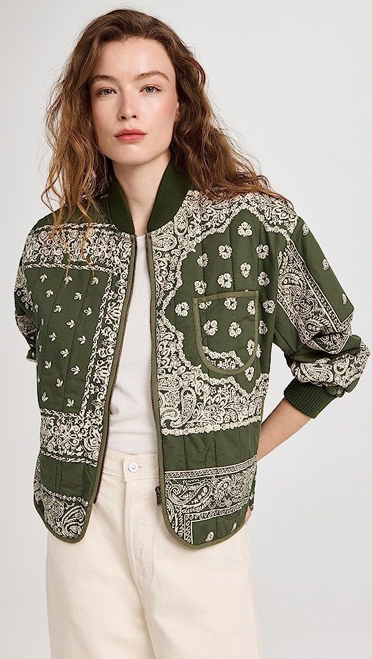 The Quilted Bomber | Shopbop