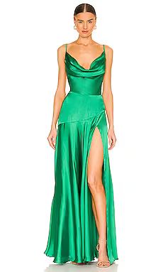 Bronx and Banco Leo Gown in Emerald from Revolve.com | Revolve Clothing (Global)