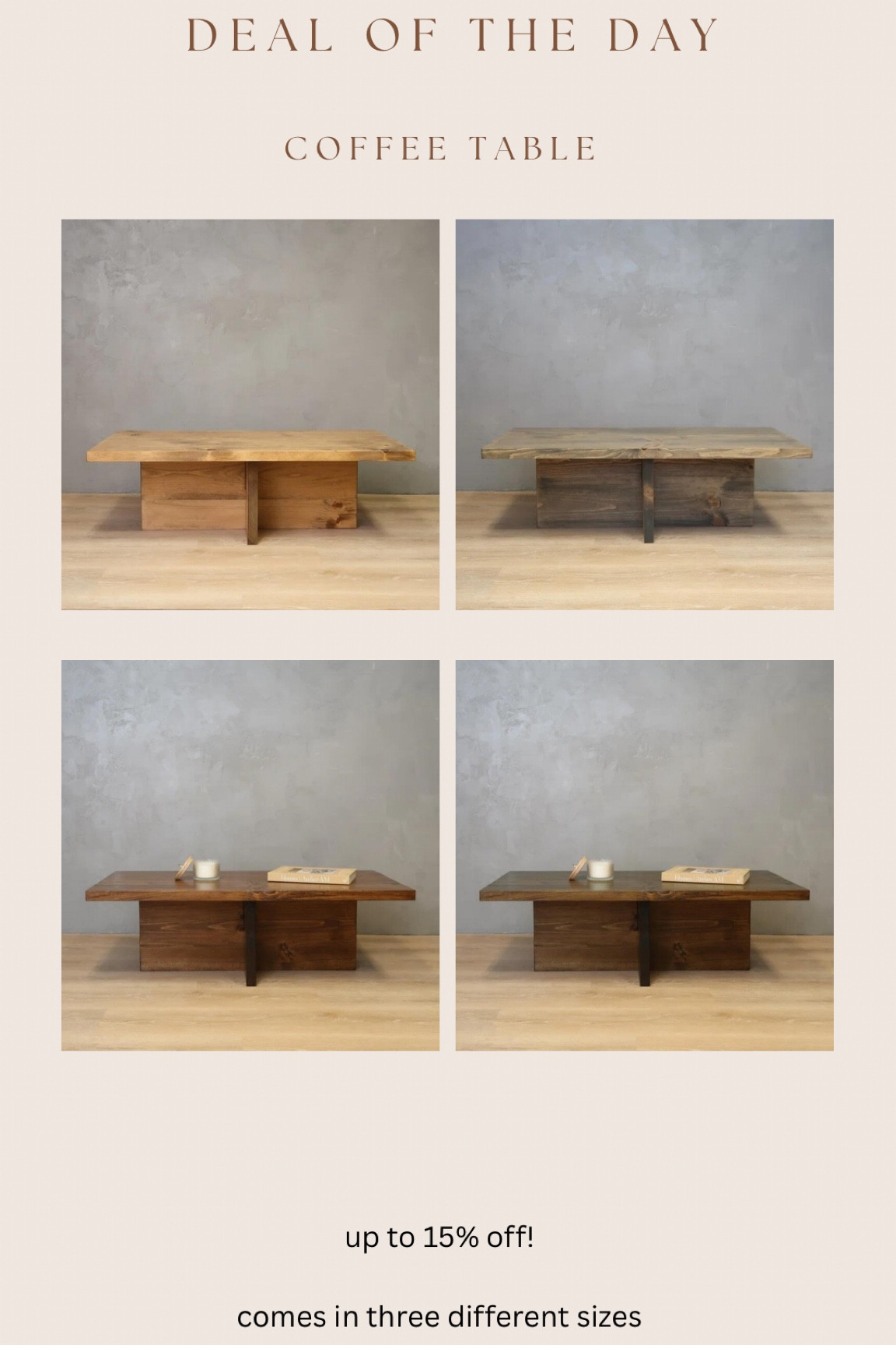 Gorgeous new coffee table find! Comes in 4 different colors & three different sizes!! 

#LTKsalealert #LTKhome