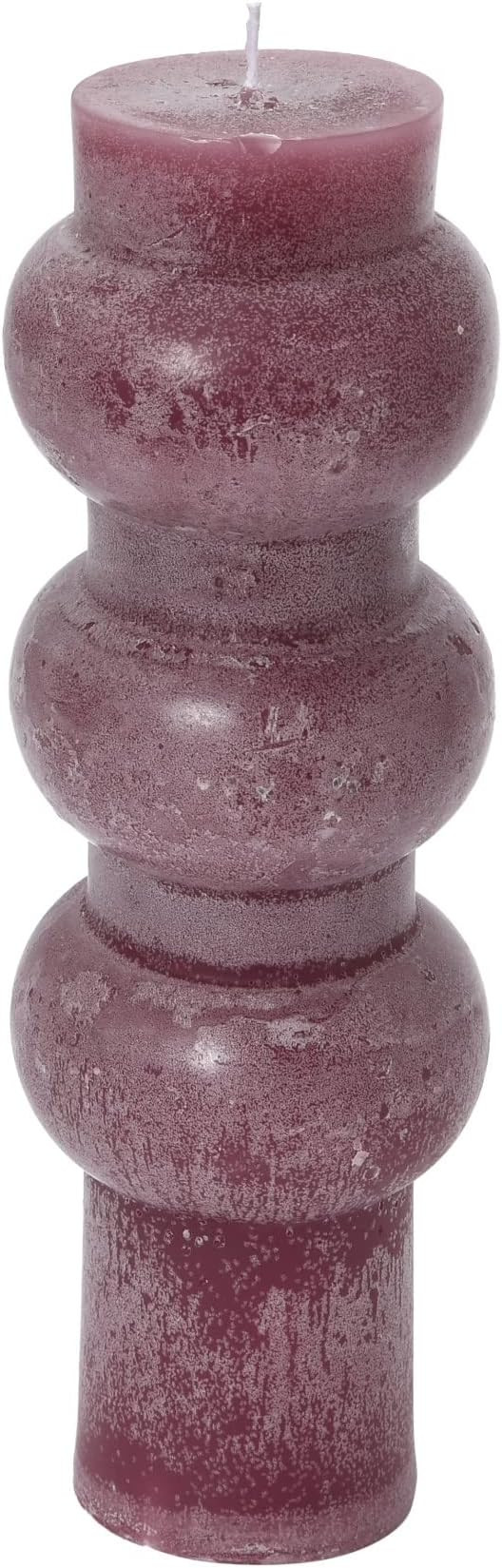 Creative Co-Op Unscented Totem Pillar, Pinot Candles, 3" L x 3" W x 9" H, Purple | Amazon (US)