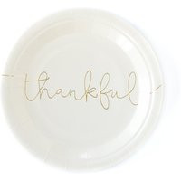Thankful & Grateful Thanksgiving Plate | Etsy (US)