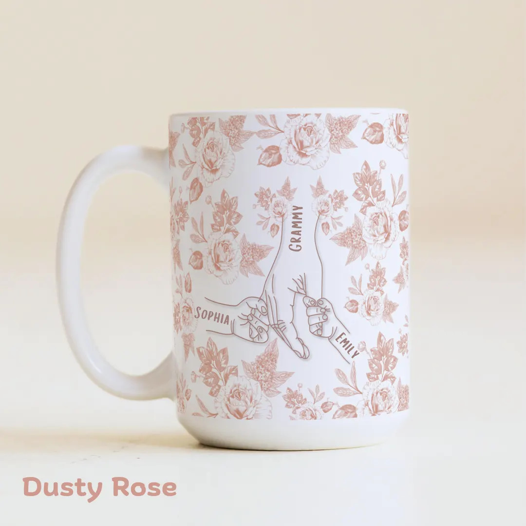 Mother's Day Mug Gift from Grandkids Names Mug Unique Present for Grandma Personalized Cup | Etsy (US)