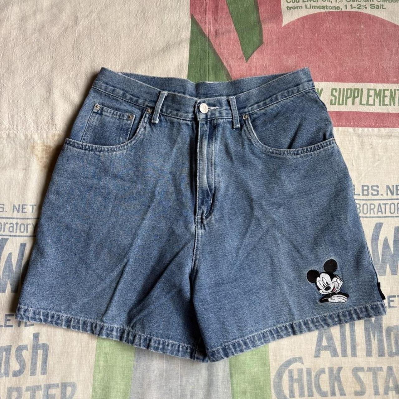 Classic 90\u2019s Mickey Mouse denim shorts by Jerry... | Depop | Depop US
