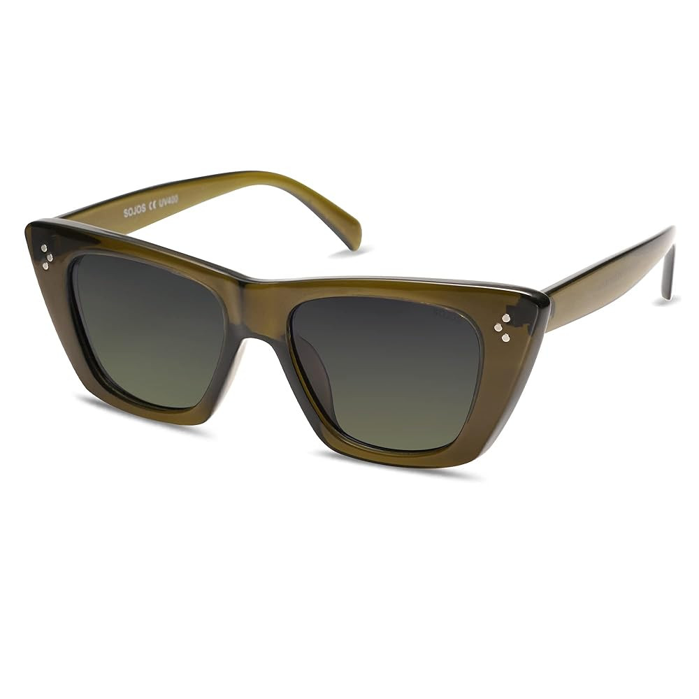 SOJOS Retro Trendy Cat Eye Polarized Sunglasses for Women Cute Stylish UV400 Sunnies SJ2199 | Amazon (US)