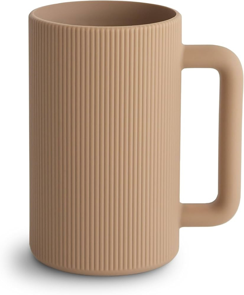 mushie Baby Bath Rinse Cup | 100% Food Grade Silicone | Wash Rinser Cup For Kids (Natural) | Amazon (US)