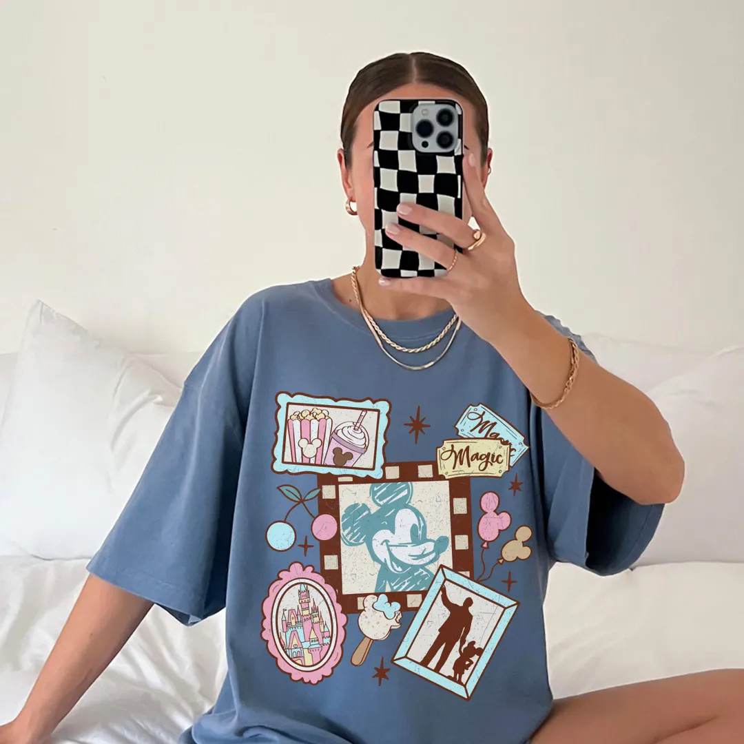 Comfort Color® Mickey Coquette Bow Disney Castle Shirt Magic Kingdom Shirt Disney Shirt Walt Dis... | Etsy (US)