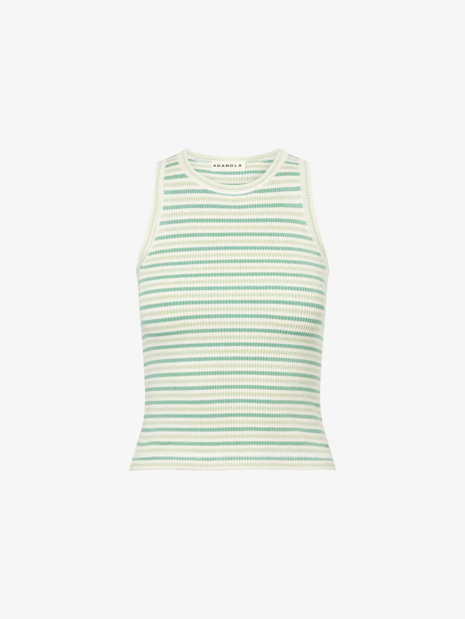 Stripe-Print Ribbed-Knit Top | Selfridges