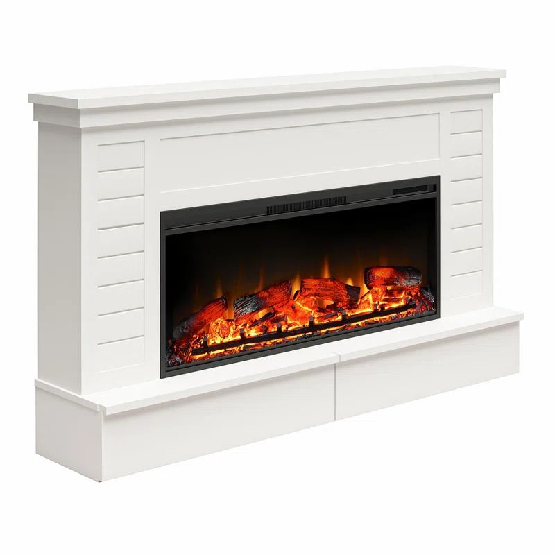 Zinia 64'' W Electric Fireplace | Wayfair North America