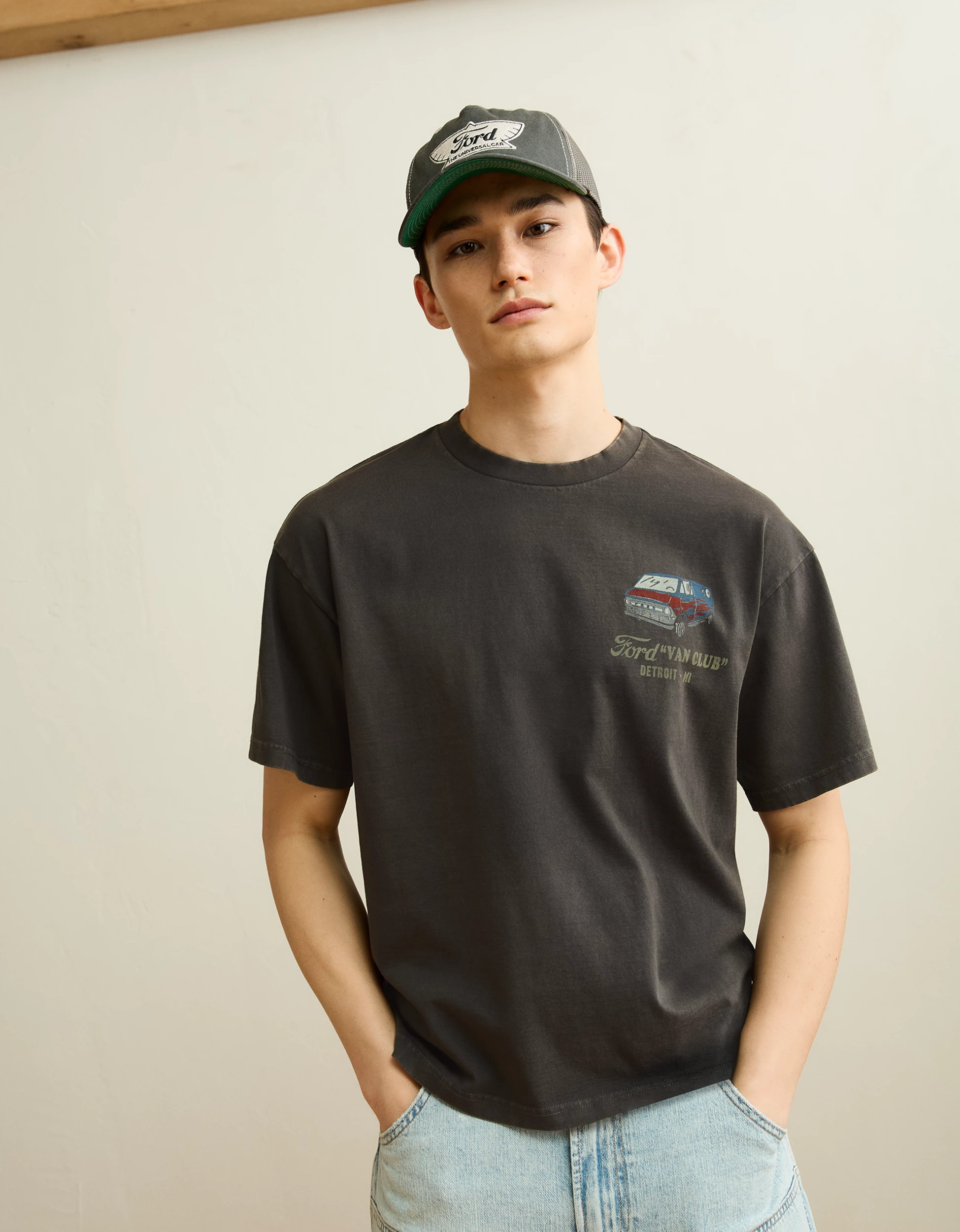 AE Boxy Fit Ford Graphic T-Shirt | American Eagle Outfitters (US & CA)