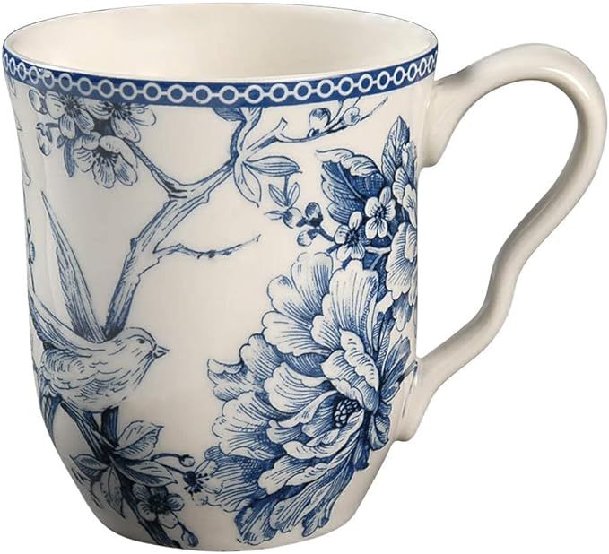 222 Fifth Adelaide Blue and White Ceramic Mug | Amazon (US)