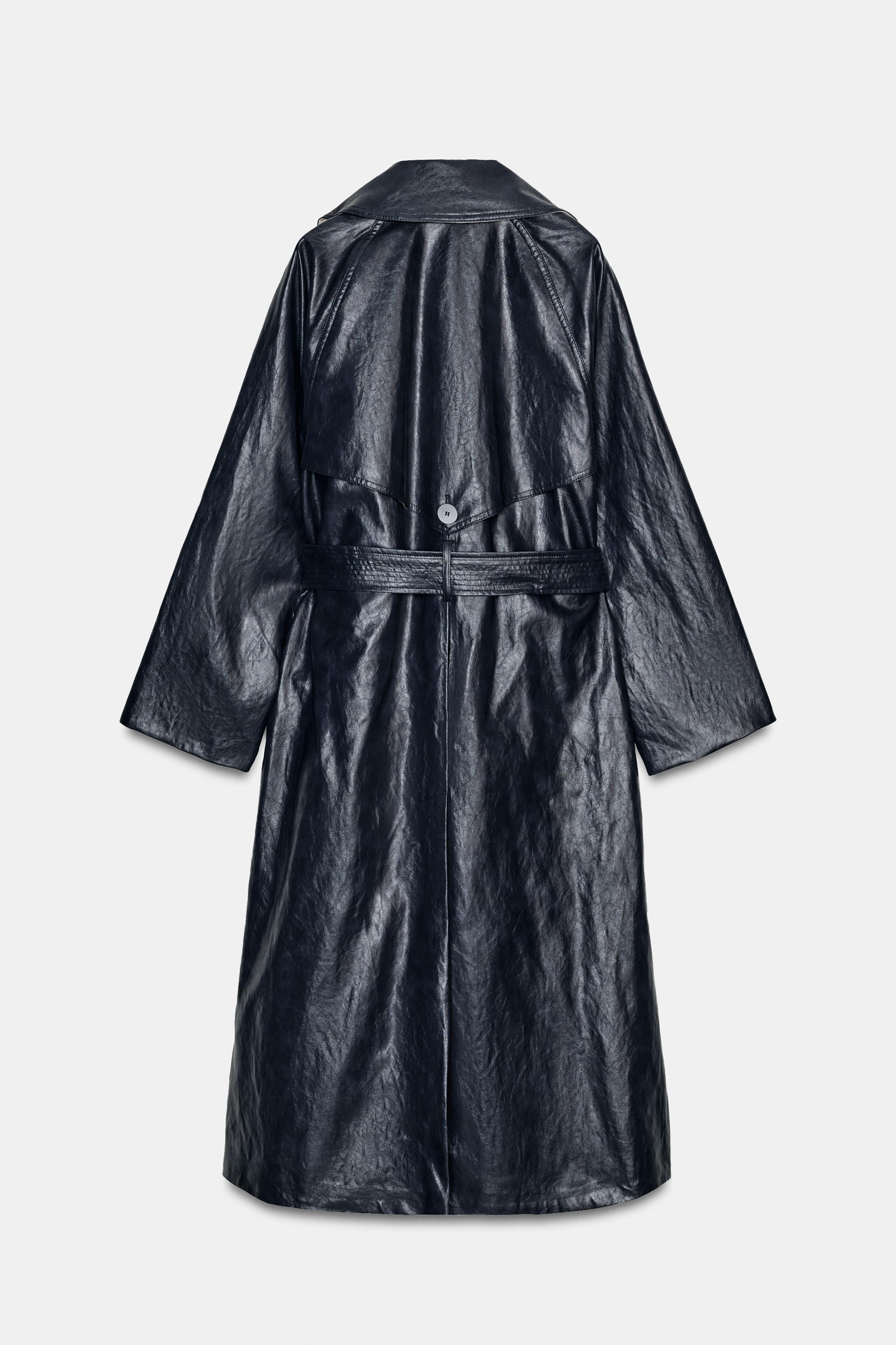 OVERSIZED FAUX LEATHER TRENCH COAT ZW COLLECTION | Zara US