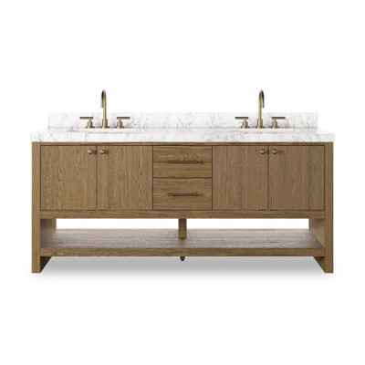 Abington Double Vanity-Carrara Marble | Wayfair North America