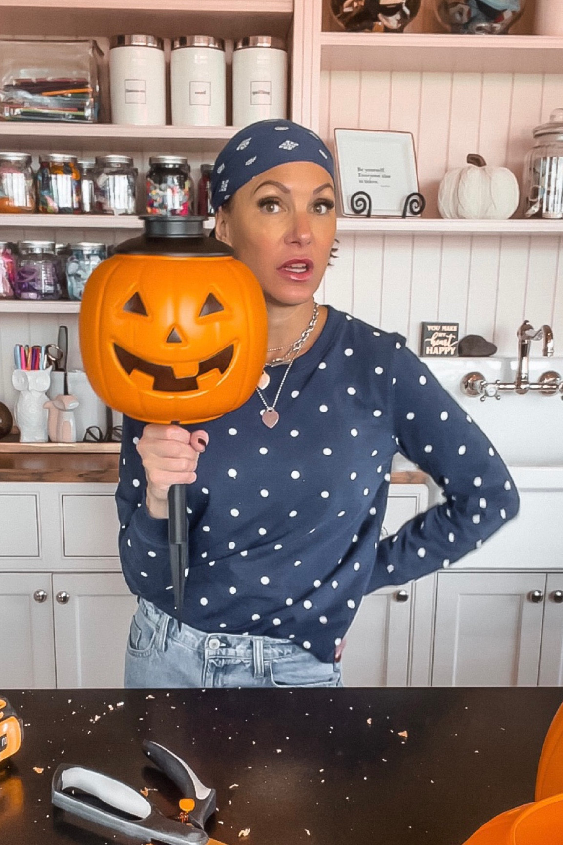 Solar powered pumpkin lanterns 🎃 fun to make and even more fun to see at night! 

#LTKhome #LTKHalloween