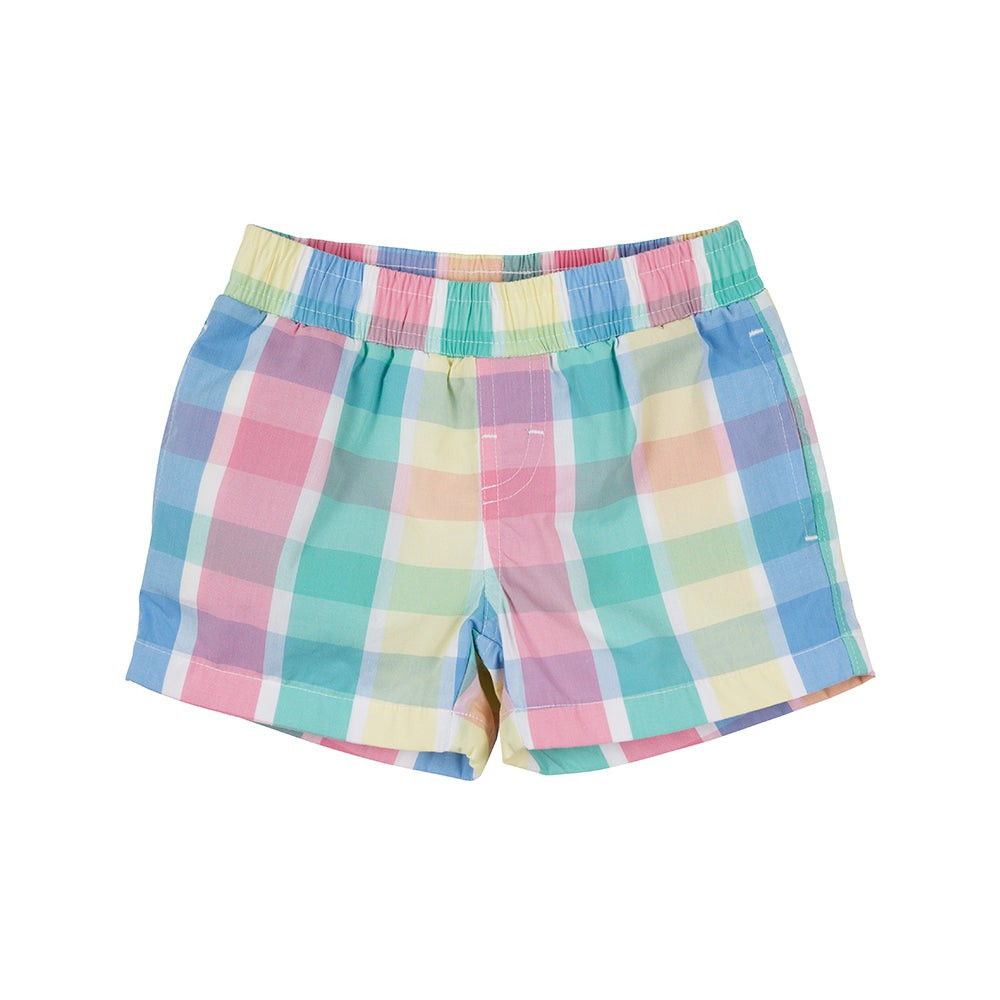 Sheffield Shorts - Piedmont Plaid with Worth Avenue White Stork | The Beaufort Bonnet Company