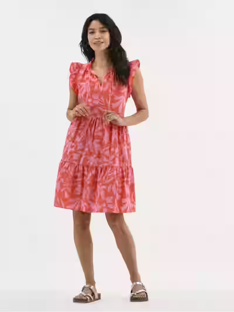 Time and Tru Women's Flutter Sleeve Mini Dress, Sizes XS-XXXL | Walmart (US)