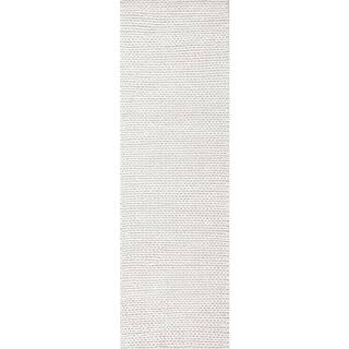 nuLOOM Caryatid Chunky Woolen Cable Off-White 3 ft. x 8 ft. Runner Rug CB01-2608 - The Home Depot | The Home Depot