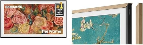 SAMSUNG 55-Inch Class QLED 4K LS03D The Frame Series Quantum HDR Smart TV (QN55LS03D, 2024 Model) + Free Teak Bezel Value $149 - VGSCFA55TKB | Amazon (US)