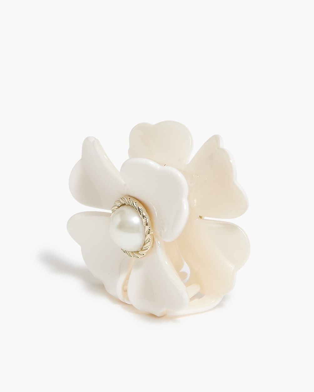 Flower pearl claw hair clip | J.Crew Factory