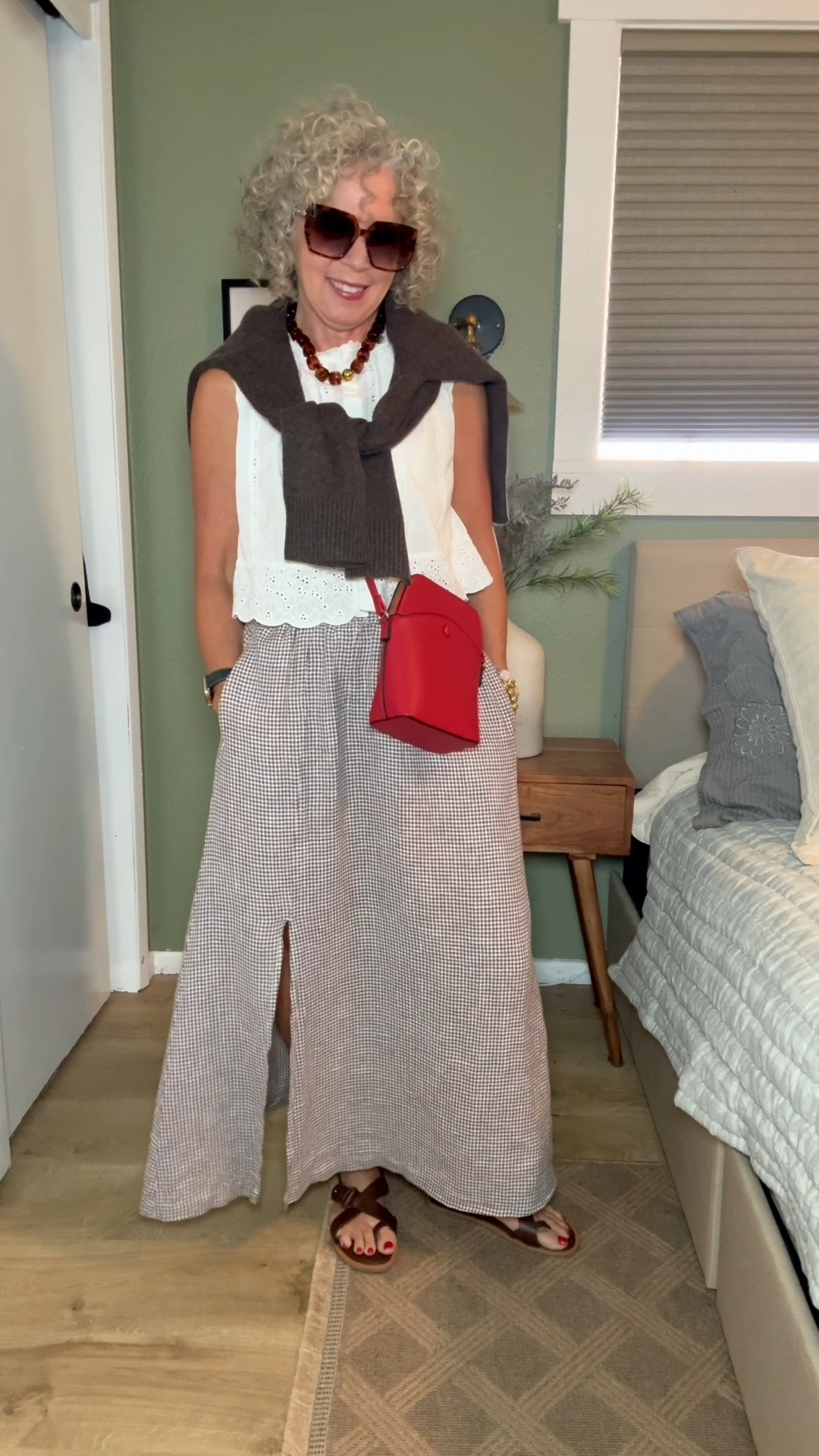 What I wore for Father’s Day with the family. ❤️