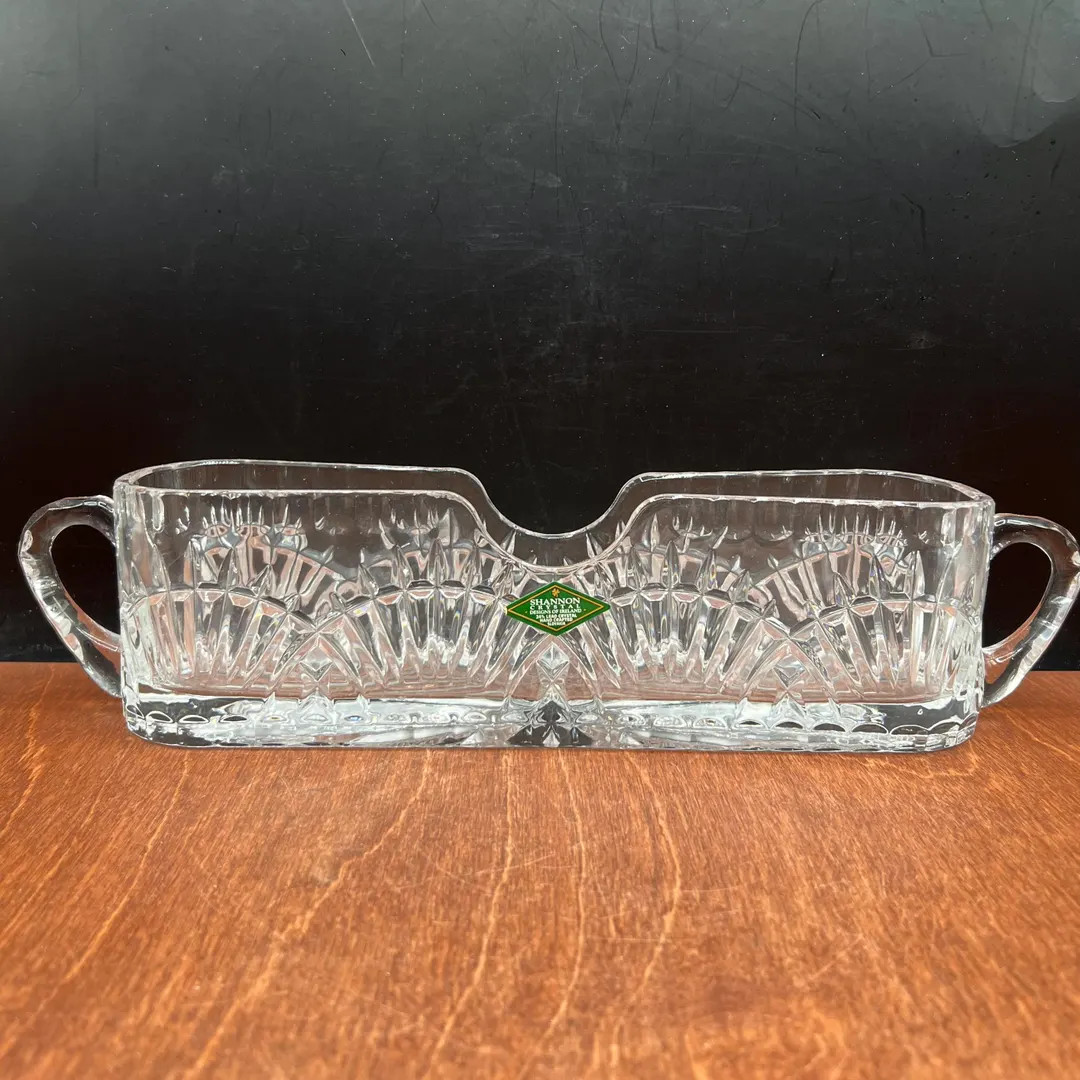 Heavy Weight Shannon Crystal Designs of Ireland Cutlery Flatware Holder Caddy - Etsy | Etsy (US)