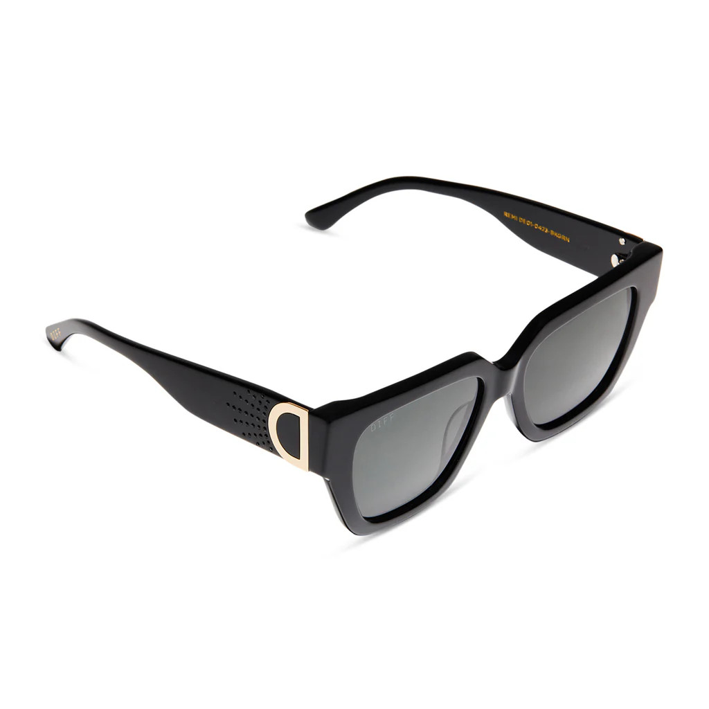REMI - BLACK + GREY SUNGLASSES | DIFF Eyewear