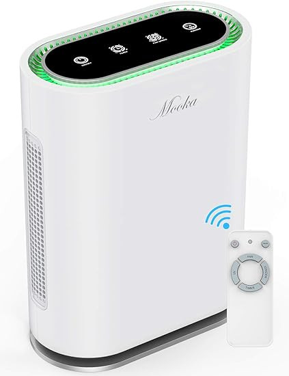 MOOKA True HEPA+ Air Purifier, Large Room to 540ft², 6-Point Filtration, Odor Eliminator for All... | Amazon (US)