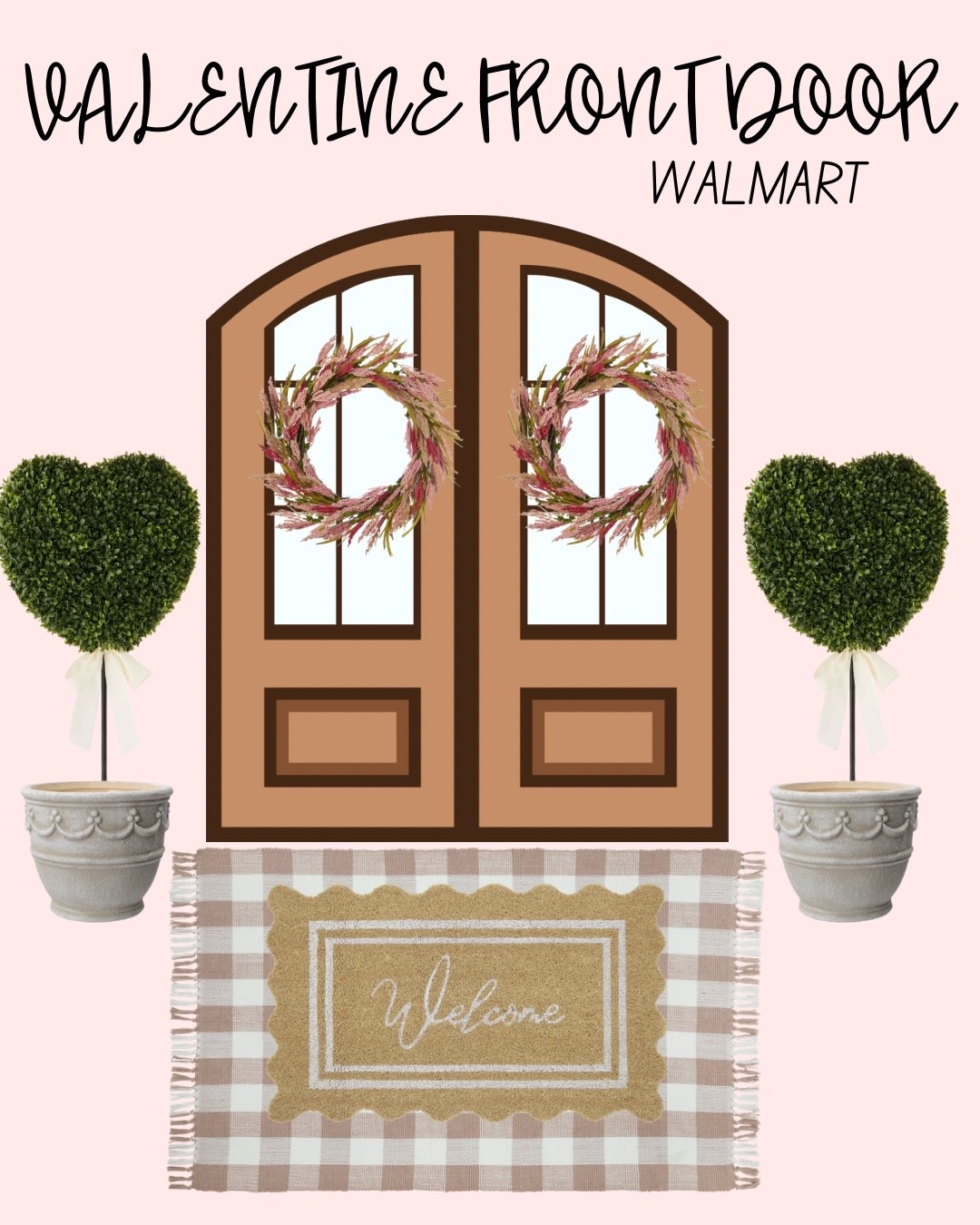 Front door valentine decor!

#LTKSeasonal #LTKHome
