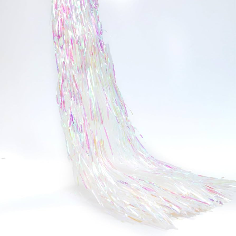 2500 Strands Christmas Tinsel Icicles Iridescent Tinsel Foil Fringe Icicles Christmas Tree Tinsel... | Amazon (US)
