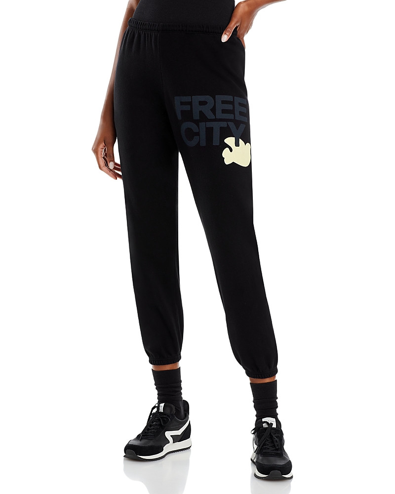 Free City Cotton Logo Sweatpants in Black Space Cream | Bloomingdale's (US)