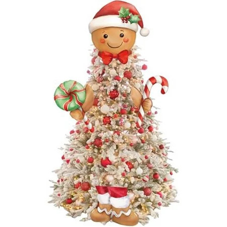Gingerbread Christmas Tree Topper - Gingerbread Decor for Christmas Tree | Walmart (US)
