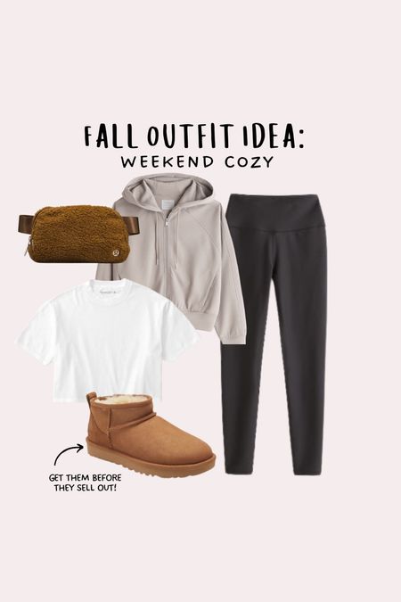 What to wear weekend cozy fall outfit inspo! #croptee #leggings #pullover #sweatshirt #lululemon #sherpabag #ugg 

#LTKSeasonal #LTKstyletip #LTKU