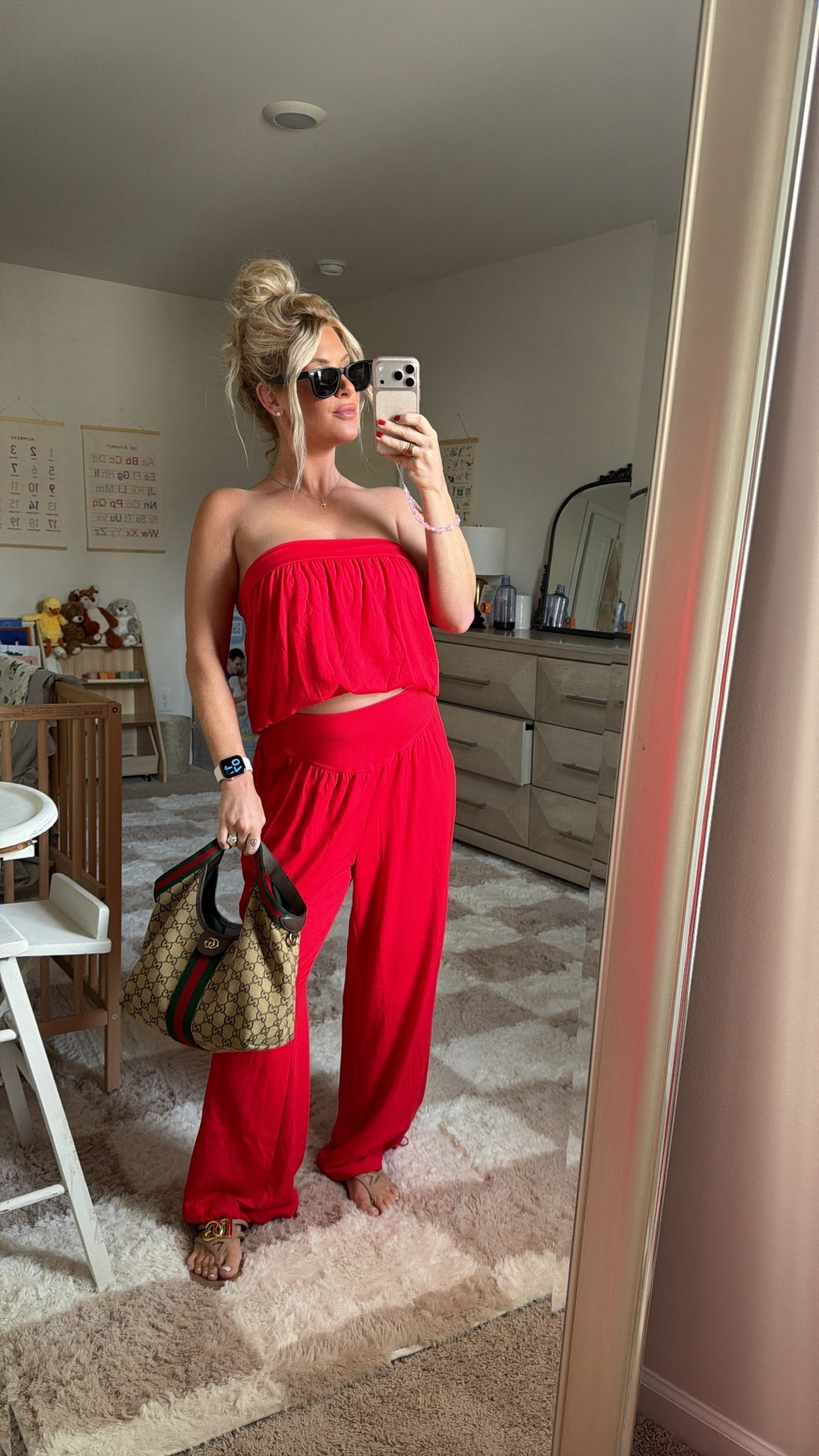 Bump-friendly outfit 🤍 This set is such a cute example of how you can still have fun with your style while keeping things comfortable. The flowy fit makes it so easy to wear, and I love the pop of red with the neutral accessories. ❤️

bump friendly outfit, maternity style, pregnancy outfit, bump friendly fashion, summer outfit, comfy style, mama style, effortless outfit, casual chic, pregnancy fashion, LTK finds

#LTKgrwm #LTKootd #LTKBump