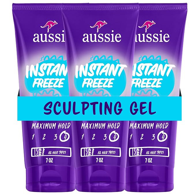 Aussie Instant Freeze Sculpting Hair Gel, Maximum Hold, No Flaking, Long-Lasting, with Jojoba Oil... | Amazon (US)