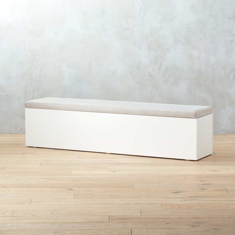 Catch-All Large Sand Storage Bench + Reviews | CB2 | CB2