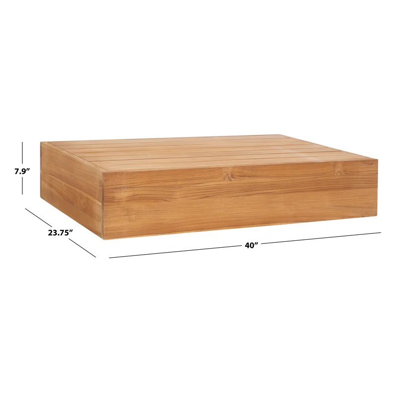 Azul Rectangular Teak Outdoor Coffee Table | Wayfair North America