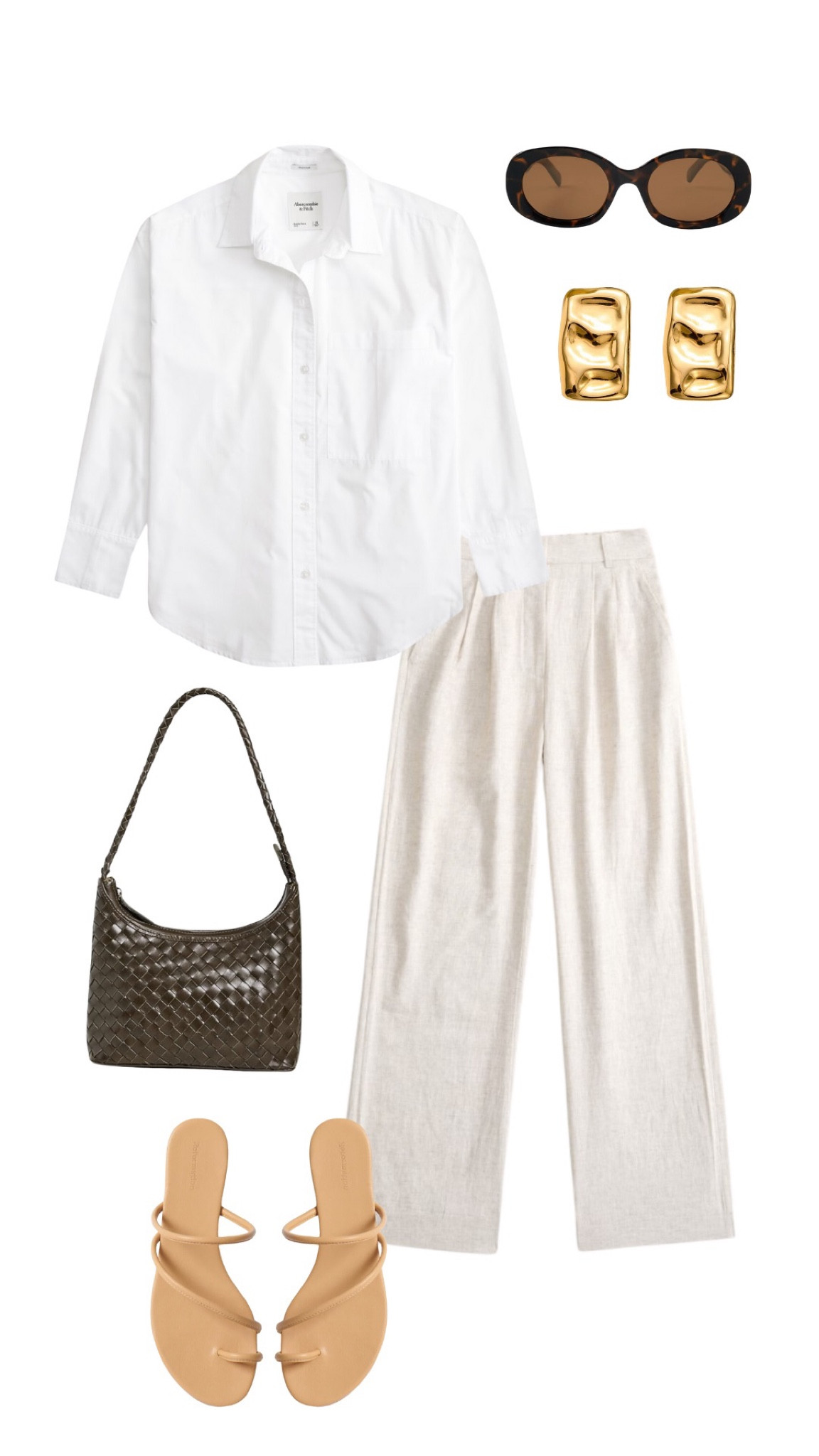Easy summer outfit inspo! Linen pants, button down, Amazon bag, Amazon accessories, nude sandals 

#LTKFindsUnder100 #LTKStyleTip #LTKItBag