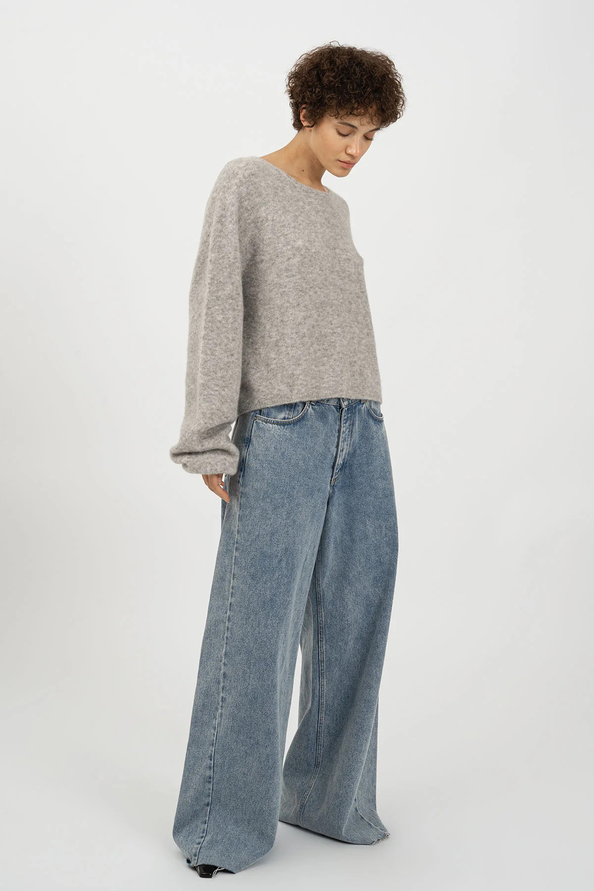 JEANY 2501 Jean Washed Blue | black palms