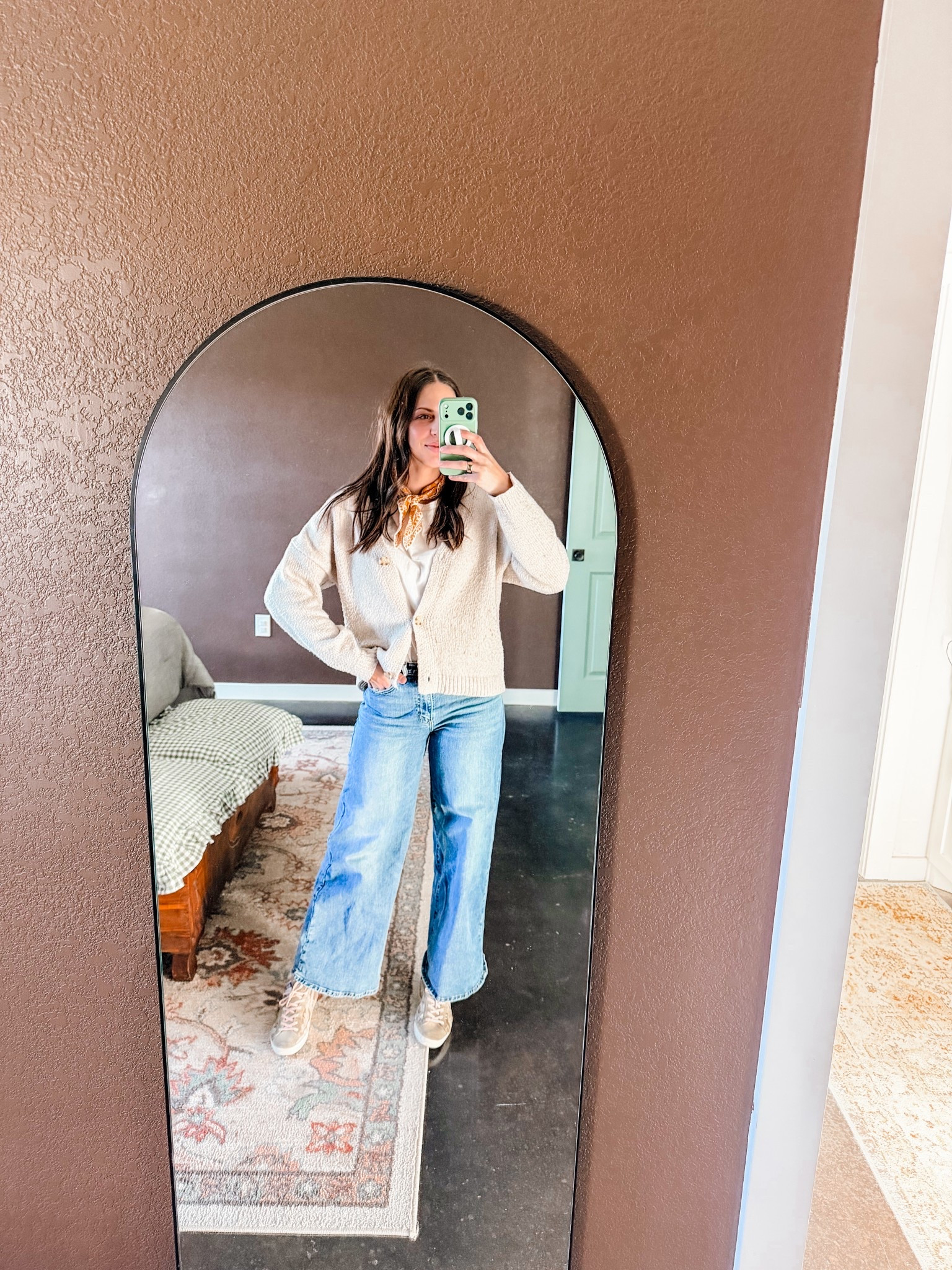 spring has arrived and so a pop of color must be added to each outfit ✨ I’m in a L sweater & jeans are TTS & truly the perfect fit 

#LTKgrwm #LTKmomlife #LTKMidsize